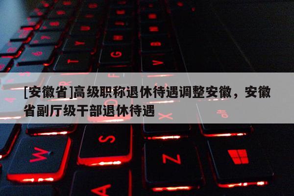 [安徽省]高級職稱退休待遇調整安徽，安徽省副廳級干部退休待遇